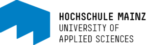 Logo der Hochschule Mainz verlinkt mit der Website.